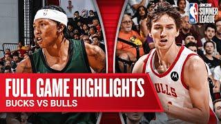 BUCKS vs BULLS  NBA SUMMER LEAGUE  FULL GAME HIGHLIGHTS
