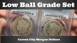 Low Ball Grade Set - Carson City Morgan Dollars - PCGS