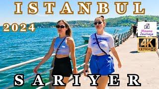 ISTANBUL SARIYER COAST LINE WALKING TOUR  JUNE 2TH 2024  UHD 4K 60FPS