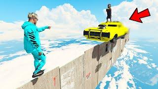 GTA 5 CRAZY WHEELIE MUSCLE CAR RACE with CHOP & BOB