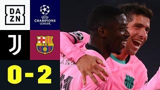 Dembele mit dem unabsichtlichen Traumtor Juventus - Barcelona 02  UEFA Champions League  DAZN