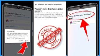 Fix Facebook Email Remove problem You Cant make this change at the Moment 2024