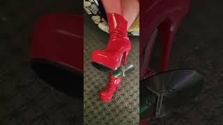 #patentankleboots #redboots #heels #miladancingtoes #patentheels #metalheelsboots #cdsonheels #cds