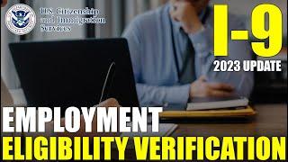 I-9 Employment Eligibility Verification How To Complete & What For 2023 Update