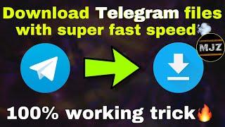Download Telegram files with super fast speed