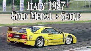 Assetto Corsa “Italy 1987” Gold Medal Ferrari F40 S3 @ Mugello + Setup