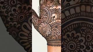 Front hand easy and stylish full bridal henna mehndi design for wedding #bollywood #newsong #mehndi