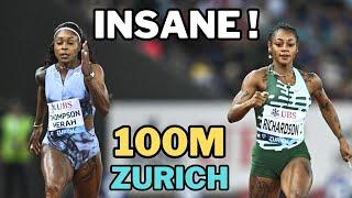 ShaCarri Richardson VS Elaine Thompson-Herah over 100m   II 2023 Diamond League Zurich