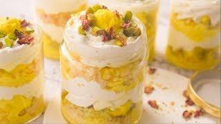 Rasmalai Trifle Pudding  Eggless & Without Oven  Indian Fusion Dessert