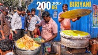 Unlimited Chicken Biriyani Only ₹70- I 200Kg Biriyani Sell Everyday  Hyderabad  Street Food India