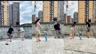The Couple Challenges a strange game of hitting the buttocks with a stick and the ending #p10