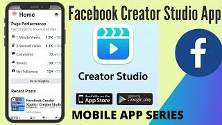 FACEBOOK Creator Studio App Tutorial 2020 #facebookapp2020 #creatorstudio #facebookcreatorstudio