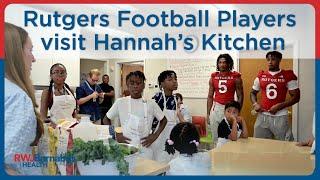 Rutgers Football Players visit Hannah’s Kitchen