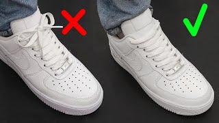 How To Hide Laces On shoes Nike Air Force 1  2 WAYS