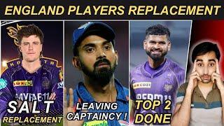 IPL 2024 KKR Top 2 Slot Confirm Phil Salt REPLACEMENT KL Rahul LSG Update  Points Table Today