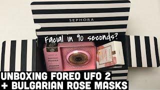 Unboxing Foreo UFO 2 + Bulgarian Rose Masks  How does it work?