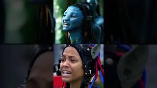 Behind the scenes of Avatar Zoe Saldana and Sam Worthington  #avatar #samworthington #zoesaldana