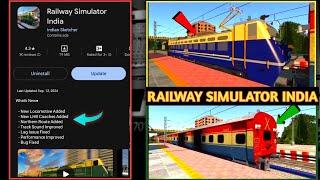 Railway Simulator India Alpha Update  New Exciting Features  New Route-Coaches-Loco  Ishu K Tech