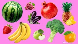 Learn names Tropical Fruits and Vegetables in English  Learning Tropical Fruits&Vegetables for Kids