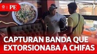 Gang extorting Chinese restaurants captured  Primera Edición  News Peru