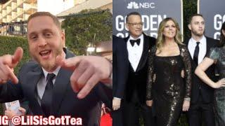 TOM HANKS SON CHET HANKS SPEAKS JAMAICAN PATOIS AT THE GOLDEN GLOBES 2020