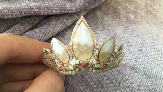 How to Make a Movie Accurate Miniature Crown Tutorial for ADULT BJD Collectors  Crafters