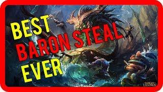 BEST BARON STEAL EVER xD - Hecarim Jungle - League of Legends