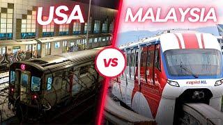 We CANT Believe Kuala Lumpur Malaysia metro USA Jealous