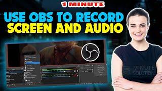 How to use obs to record screen and audio 2024 Quick & Easy