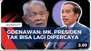 Budayawan dan Pendiri Majalah Tempo Goenawan Mohamad Kecewa Gibran Maju Pilpres  Jokowi Dusta