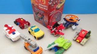 MCDONALDS TRANSFORMERS ARMADA HAPPY MEAL COLLECTION VIDEO