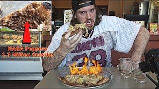 Trying To Eat One Of The Worlds SPICIEST Pizzas Doesnt Go As Planned  L.A. BEAST