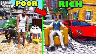 Franklin Change His Poor Life To Ultra Rich Trillionaire Life In GTA 5  SHINCHAN and CHOP