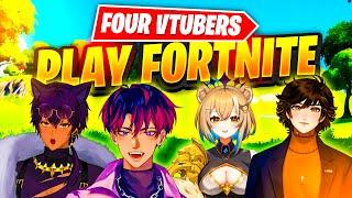 Four HOT VTUBERS Play Fortnite