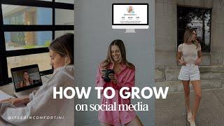 HOW TO GROW ON SOCIAL MEDIA  10 tips for building a personal brand on social media