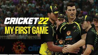 CRICKET 22 - MY FIRST GAME - Australia v England Gameplay