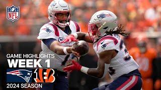 New England Patriots vs. Cincinnati Bengals Game Highlights  NFL 2024 Season