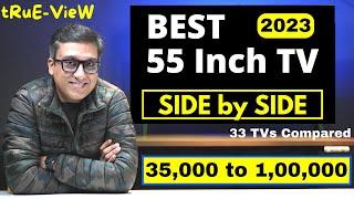 Best TV in India 2023  Side by Side Comparison  Best 55 Inch TV in India 2023