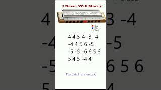 #harmonica #ineverwillmarry #zenharmonica I Never Will Marry country music on diatonic harmonica C