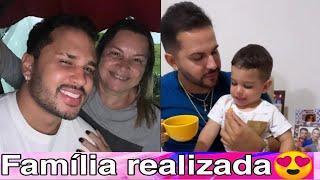 Emily Garcia levou Miguel pra visitar a família de Babal e Lucas Guimarães