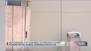 Atrium Hotel topic at Hutchinson City Council meeting