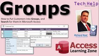 How to Put Customers Into Groups and Search for them in Microsoft Access Databases