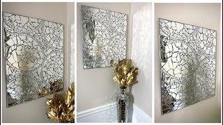 New Mosaic Wall Art DIY  Modern Glam Home Decor