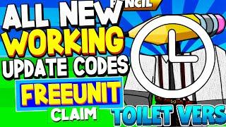 *NEW* ALL WORKING UPDATE CODES FOR TOILET VERSE TOWER DEFENSE CODES ROBLOX