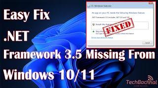 NET Framework 3 5 Missing From Windows 11 - Fix