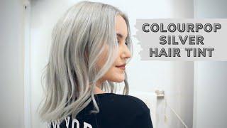 I tried dyeing my hair silver again w Colourpop Mane Event Hair Tint