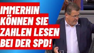 Immerhin können Sie von der SPD Zahlen lesen