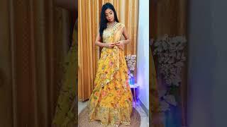 Lehenga dupatta styles  style-4 #dupattastyle #dupattadraping #lehengadupatta #lehenga #shorts