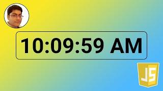 Build a Digital Clock in JavaScript  HTML CSS & JS Tutorial for Beginners