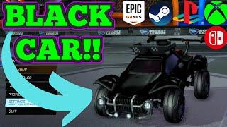 How to make a PURE BLACK car in Rocket League on Console and PC All current ways